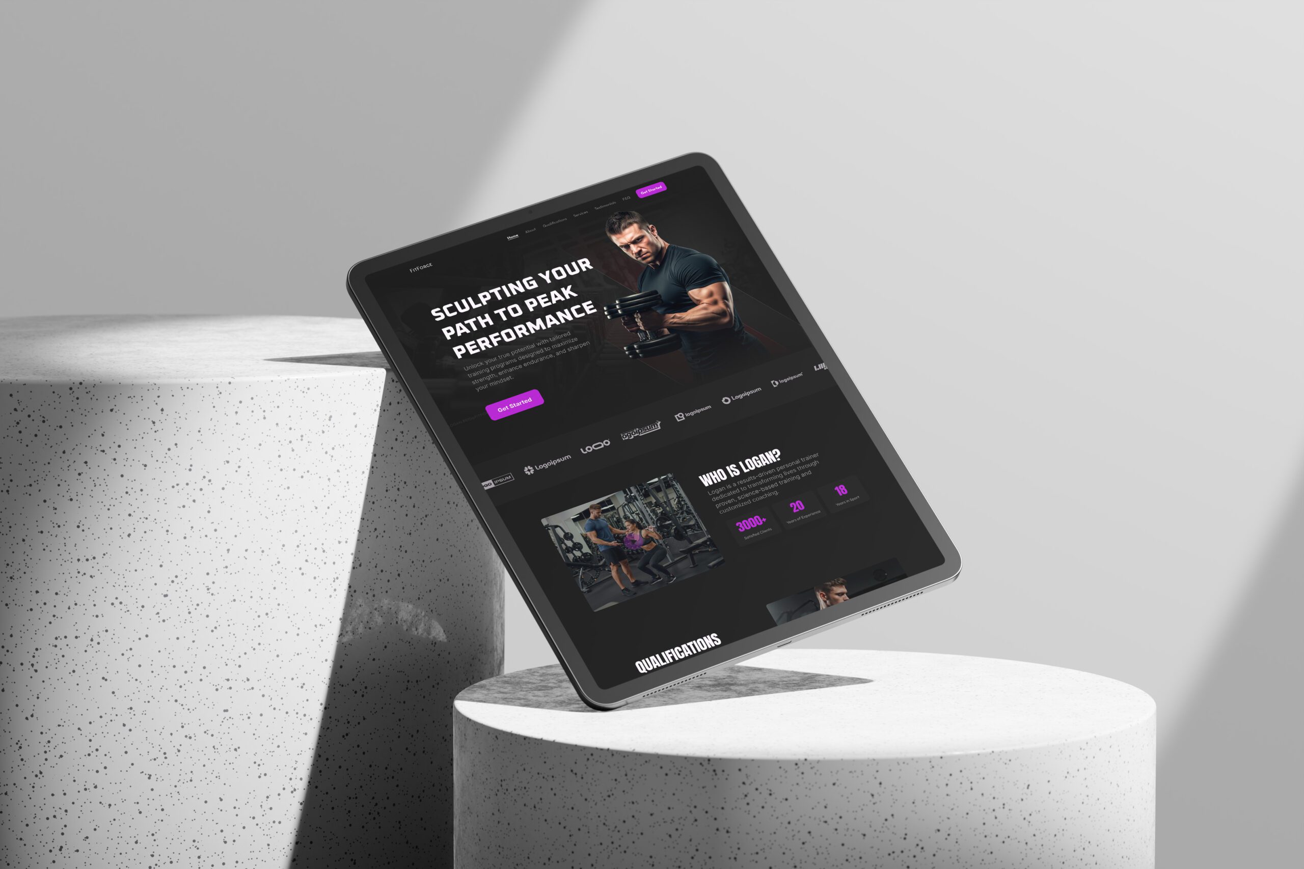 FITFORGE – Web Design tablet mode by Zubayer