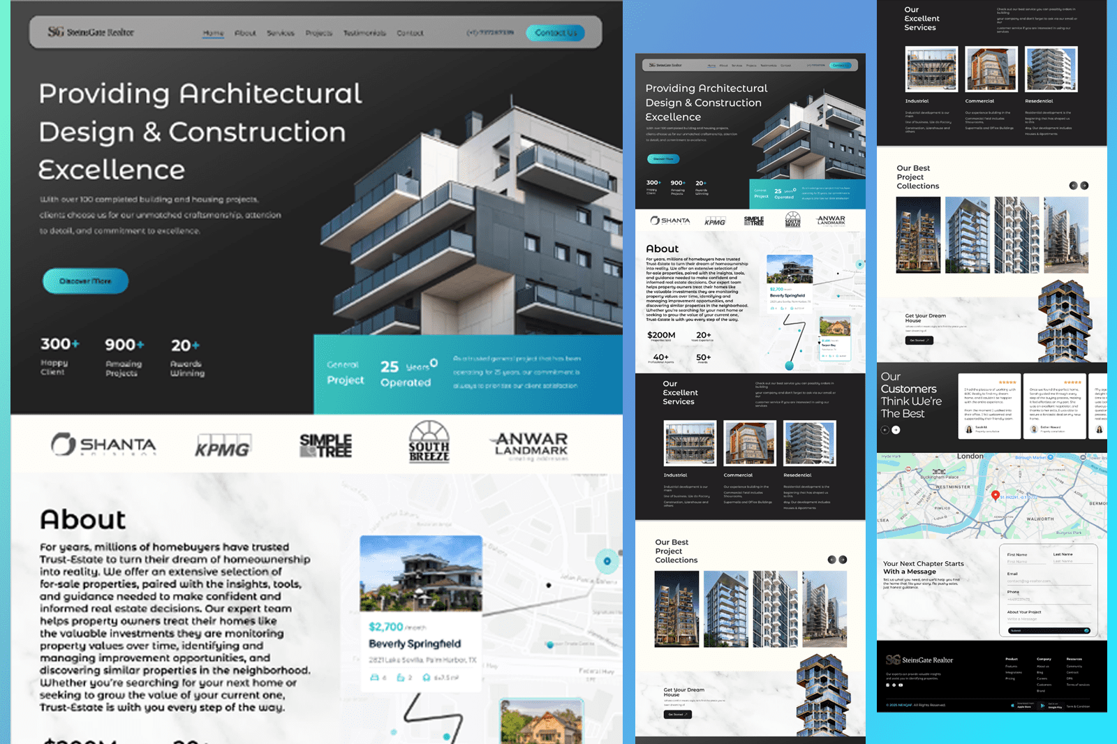 SteinsGate Realtor – Branding & Web Design Full Website by Zubayer