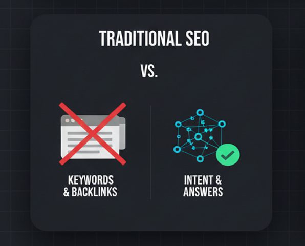 AI-generated search overview showing a concise answer above organic results, illustrating reduced clicks for sites